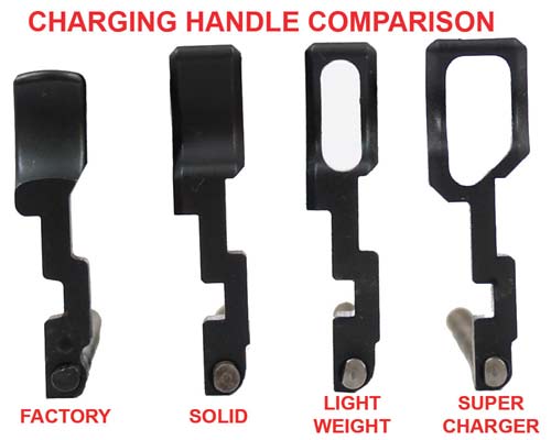 Charging handle cnc machined 3 piece assembly for ruger ® 10/22 ® & cha...